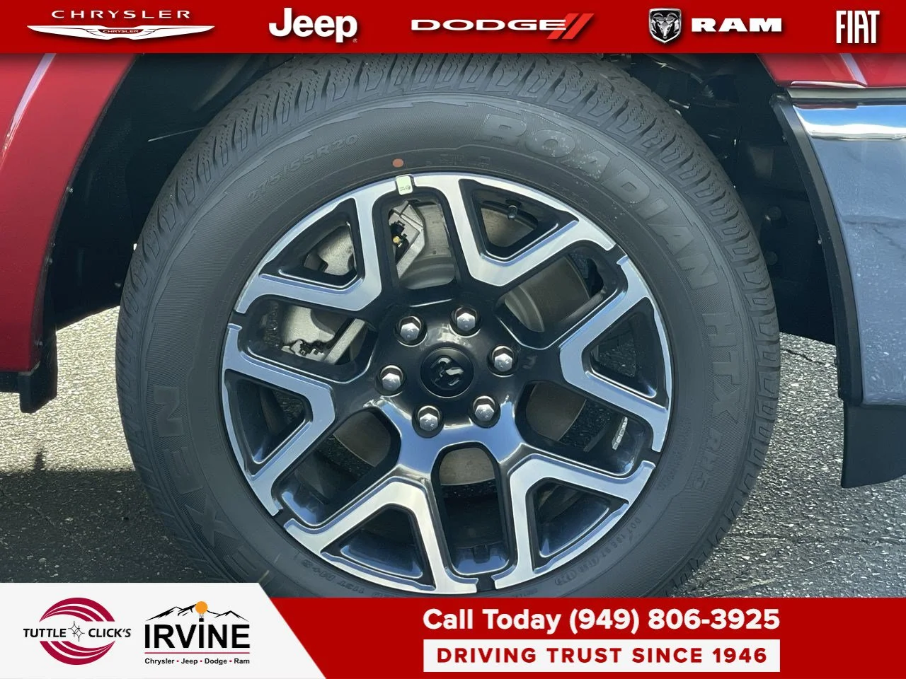 New 2027 Molten Red Pearl-Coat Exterior Paint RAM Laramie image 16