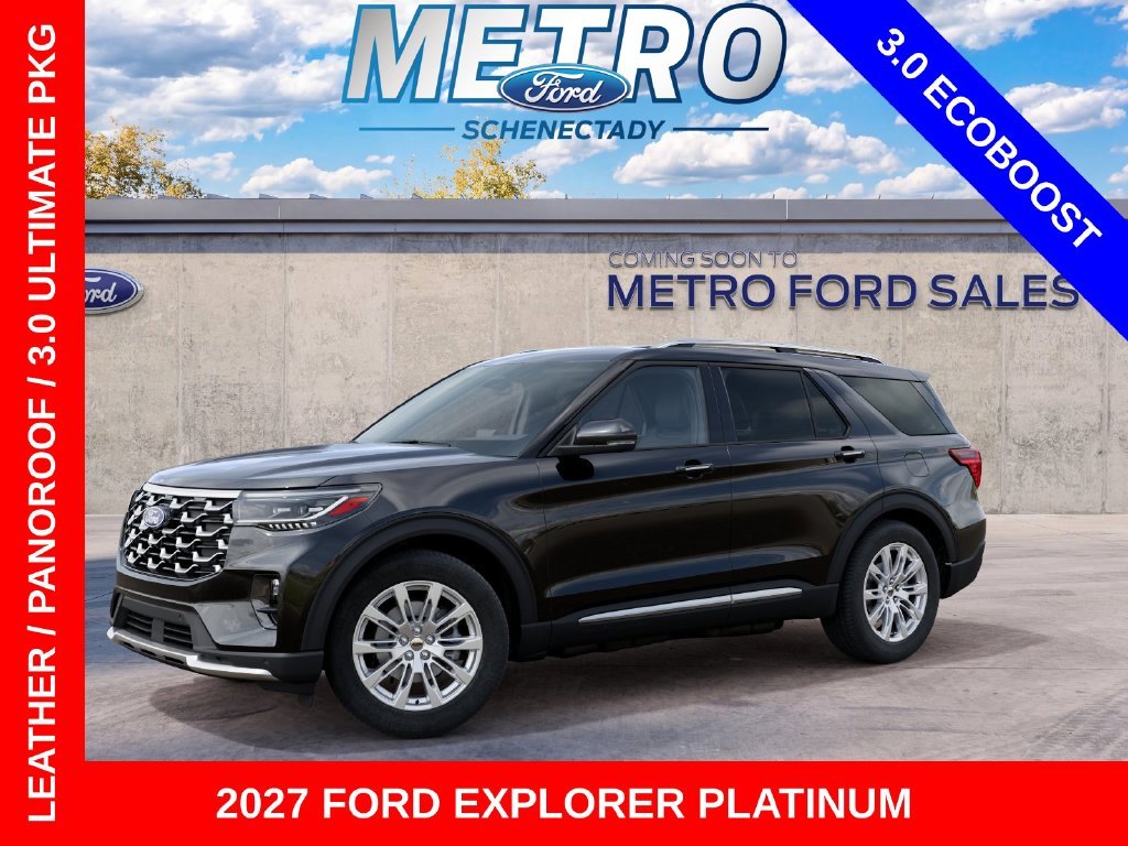 New 2027 Agate Black Metallic Ford Platinum image 2