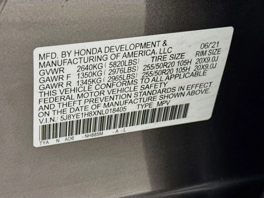 Used 2022 Liquid Carbon Metallic Acura w/Advance Package image 35