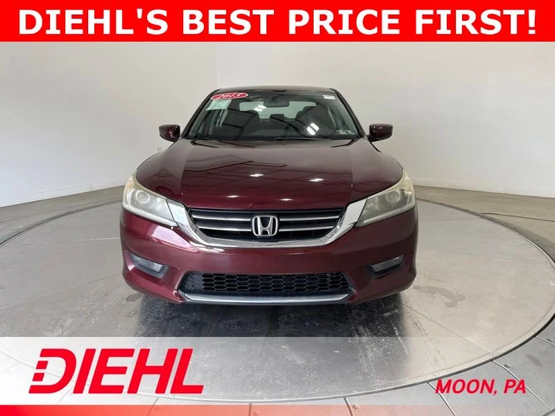 Used 2015 Honda Accord Sport with VIN 1HGCR2F52FA209309 for sale in Carnot-Moon, PA