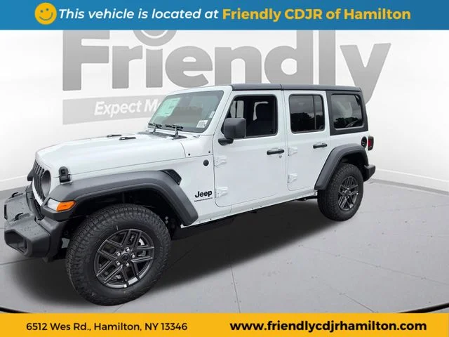 New 2026 Bright White Clear-Coat Exterior Paint Jeep Sport S image 1