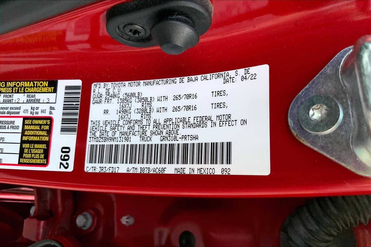 Used 2022 Barcelona Red Metallic Toyota TRD Off Road image 29