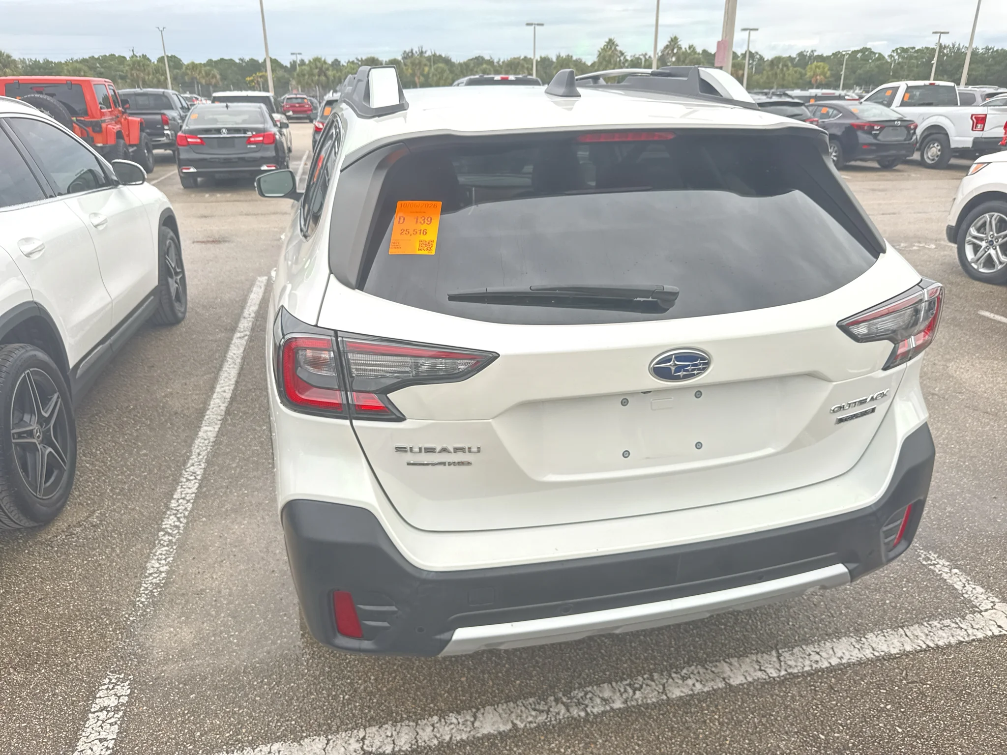 Used 2021 Crystal White Pearl Subaru Touring image 3