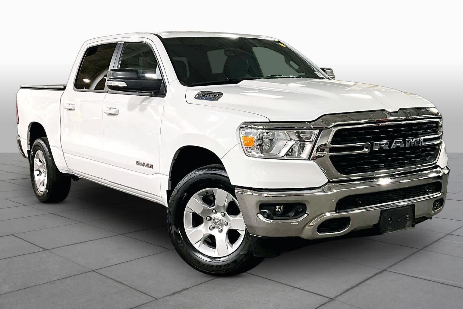 Used 2022 Bright White Clearcoat Ram Big Horn image 5