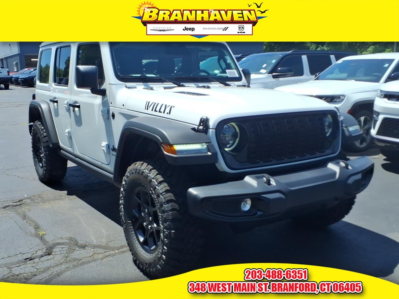 New 2026 Bright White Clear-Coat Exterior Paint Jeep Willys image 1