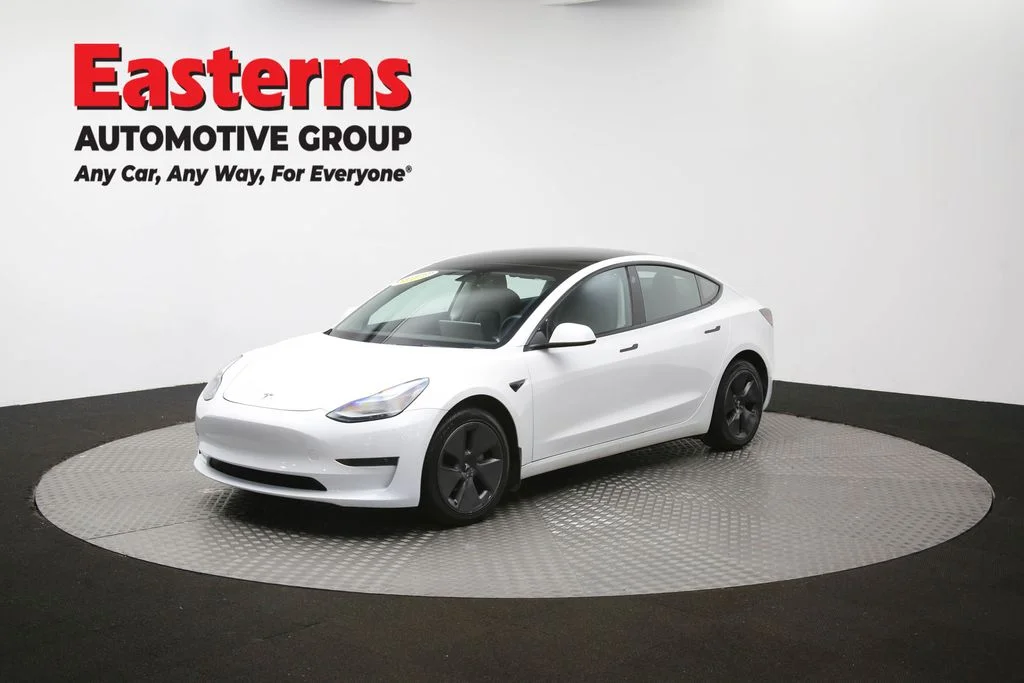 Used 2021 White Tesla Standard Range Plus image 50