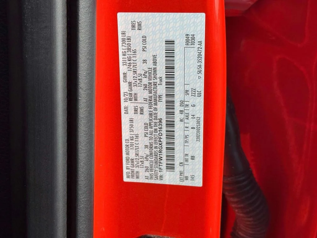 Used 2023 Orange Ford Raptor image 16