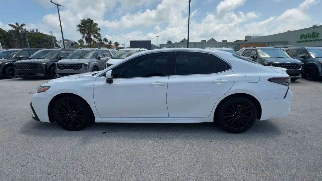 Used 2021 White Toyota SE image 5