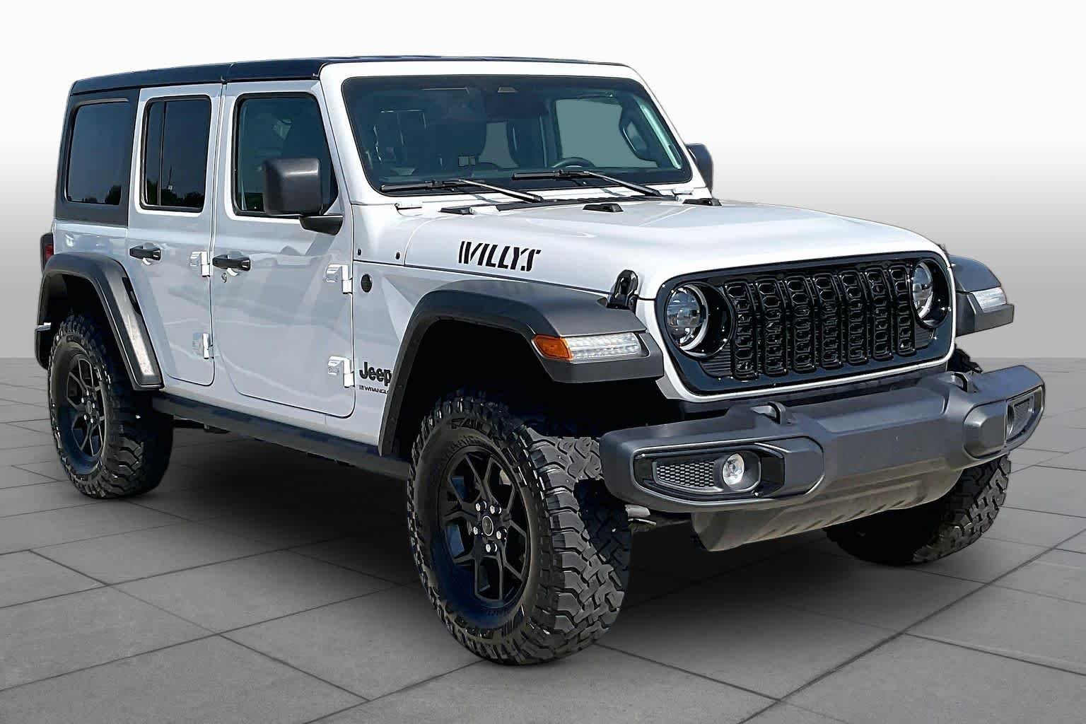 Used 2025 Bright White Clearcoat Jeep Willys image 3
