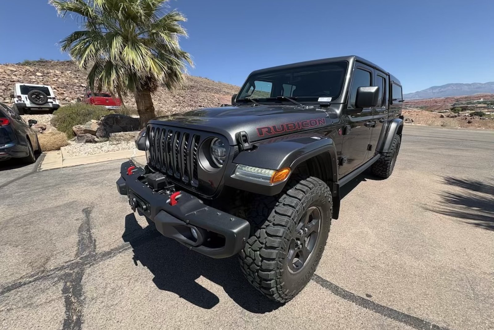 Used 2021 Granite Crystal Metallic Clearcoat Jeep Rubicon image 1