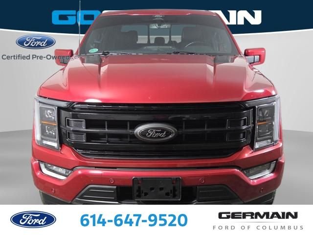 Certified Used 2022 Rapid Red Metallic Tinted Clearcoat Ford Lariat image 2