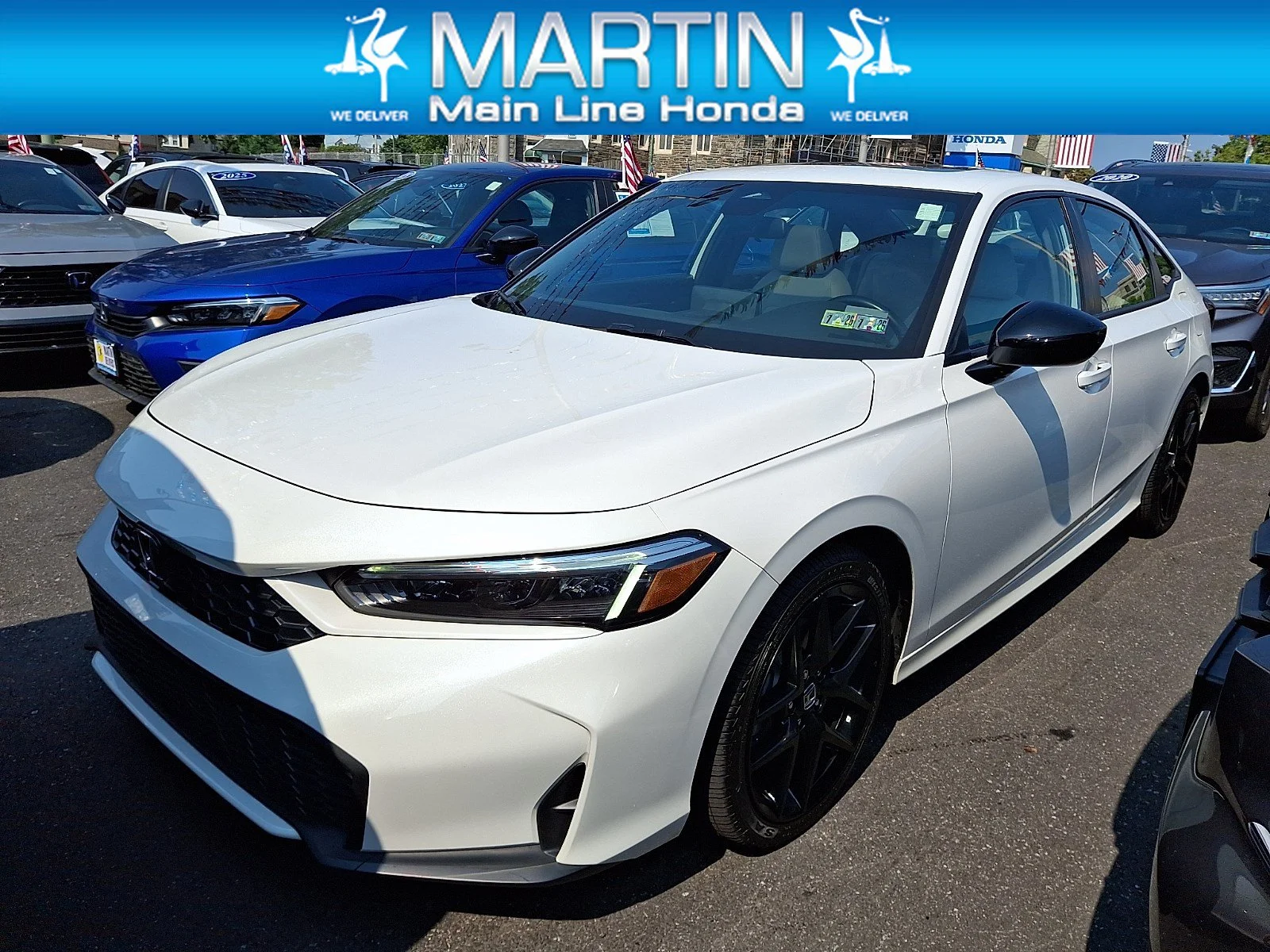 Used 2025 Platinum White Pearl Honda Sport image 1