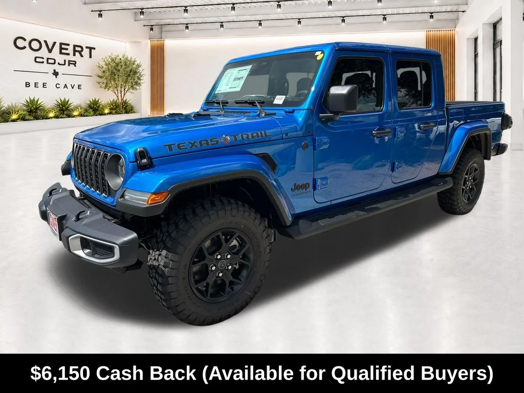 New 2026 Hydro Blue Pearlcoat Jeep Texas Trail image 4