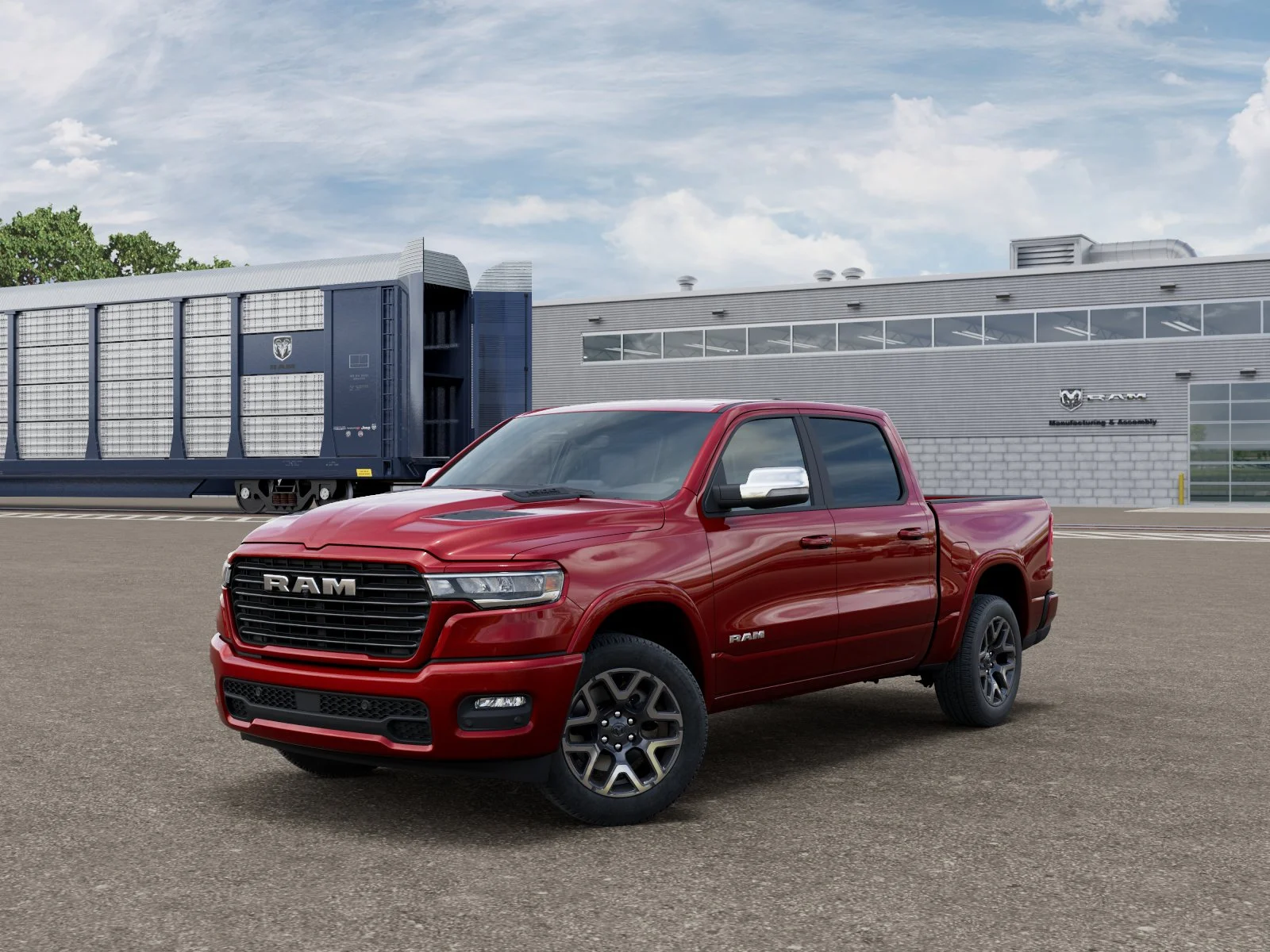 New 2026 Molten Red Pearl-Coat Exterior Paint RAM Laramie image 27
