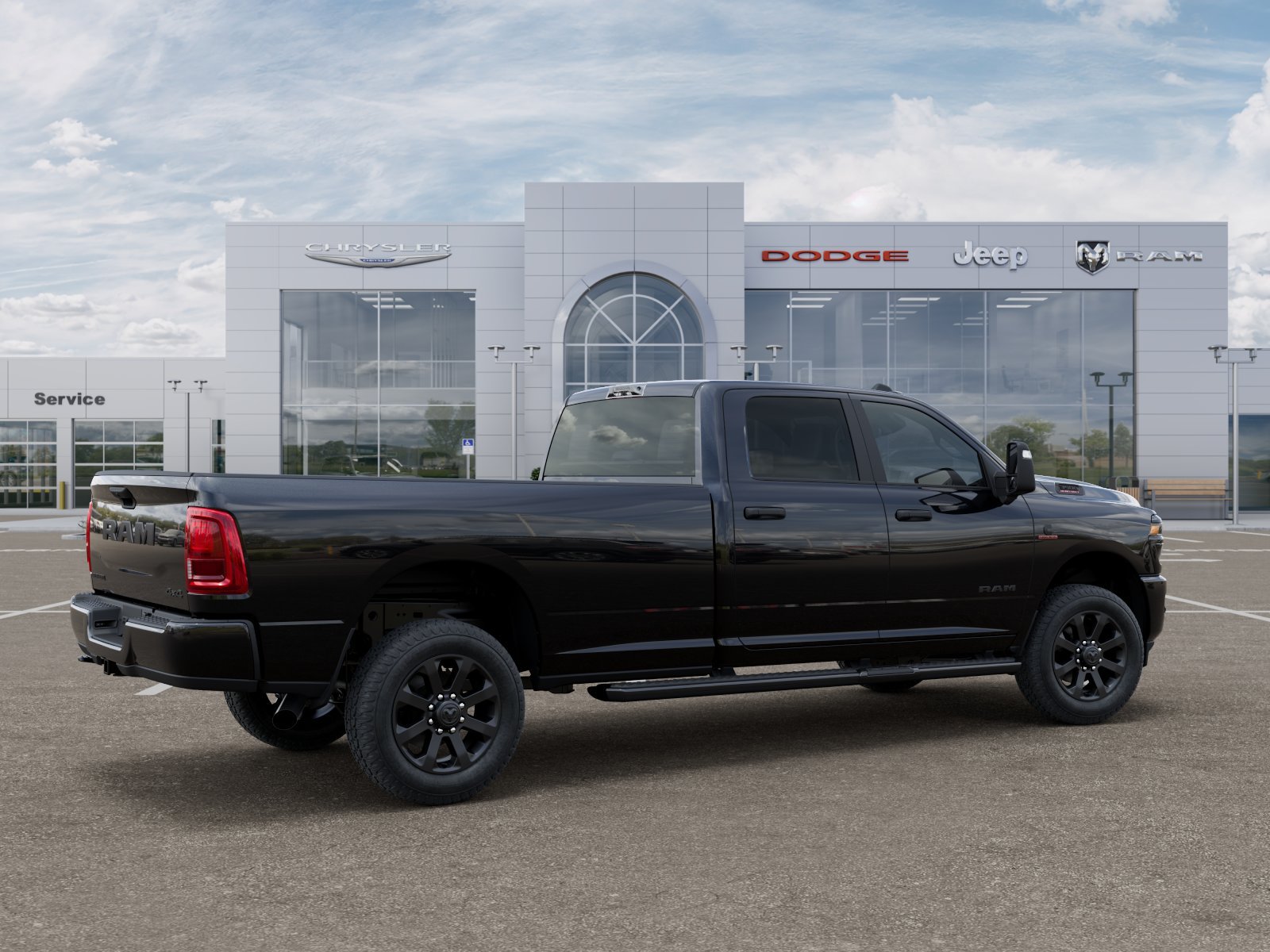 New 2026 Diamond Black Crystal Pearl-Coat Exterior Paint RAM Big Horn image 33