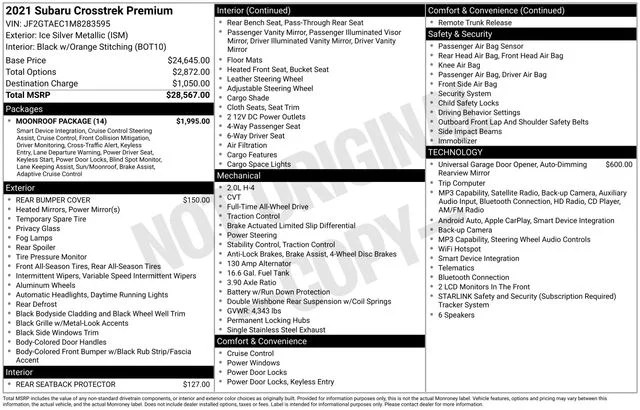Used 2021 Silver Subaru Premium image 39