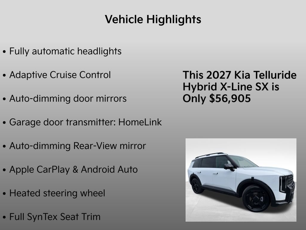 New 2027 Glacial White Pearl Kia X-LINE SX image 34
