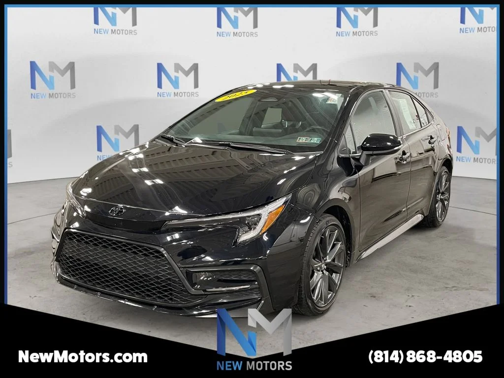 Used 2025 Midnight Black Metallic Toyota SE image 1