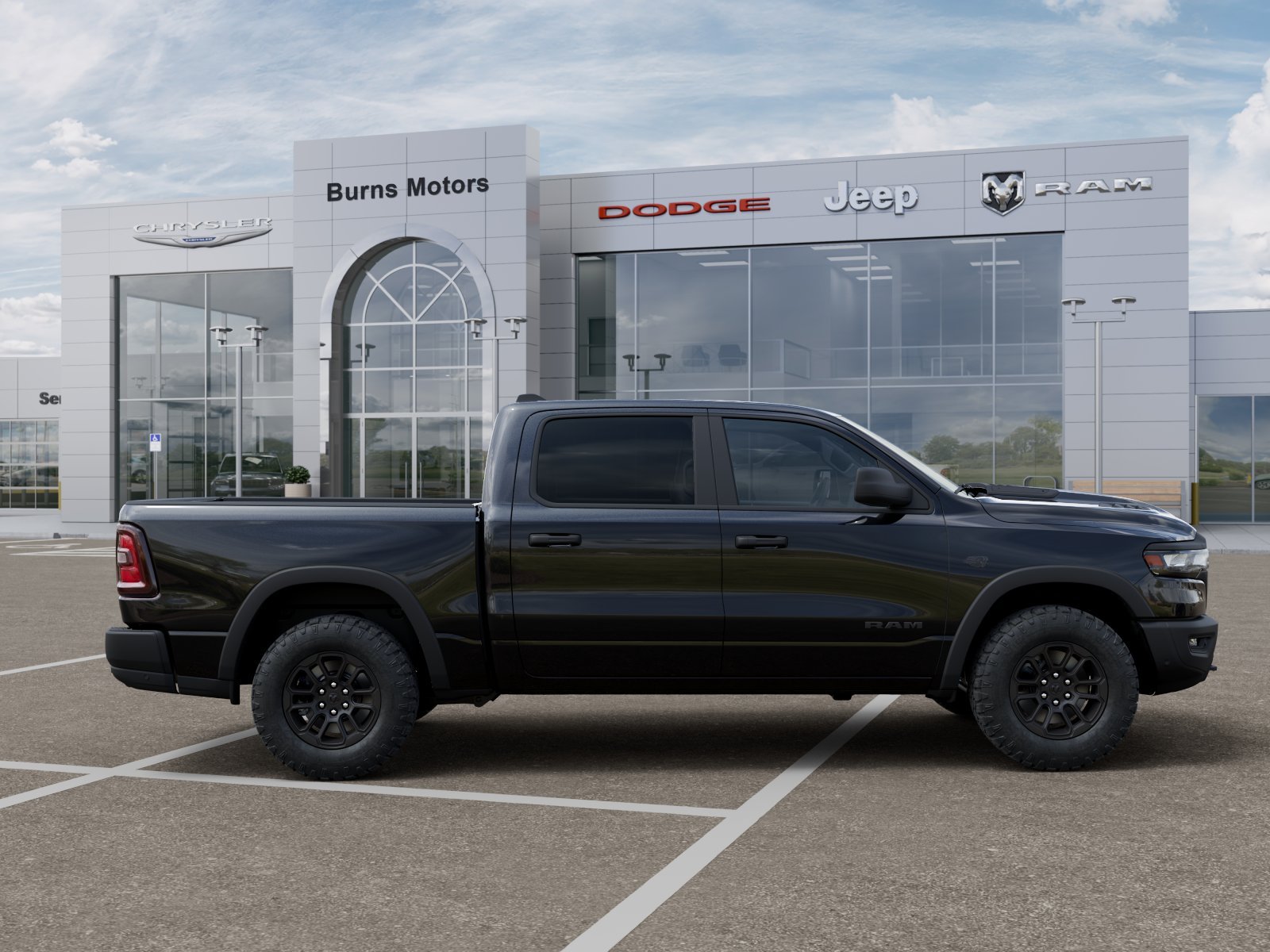 New 2027 Diamond Black Crystal Pearl-Coat Exterior Paint RAM Rebel image 47