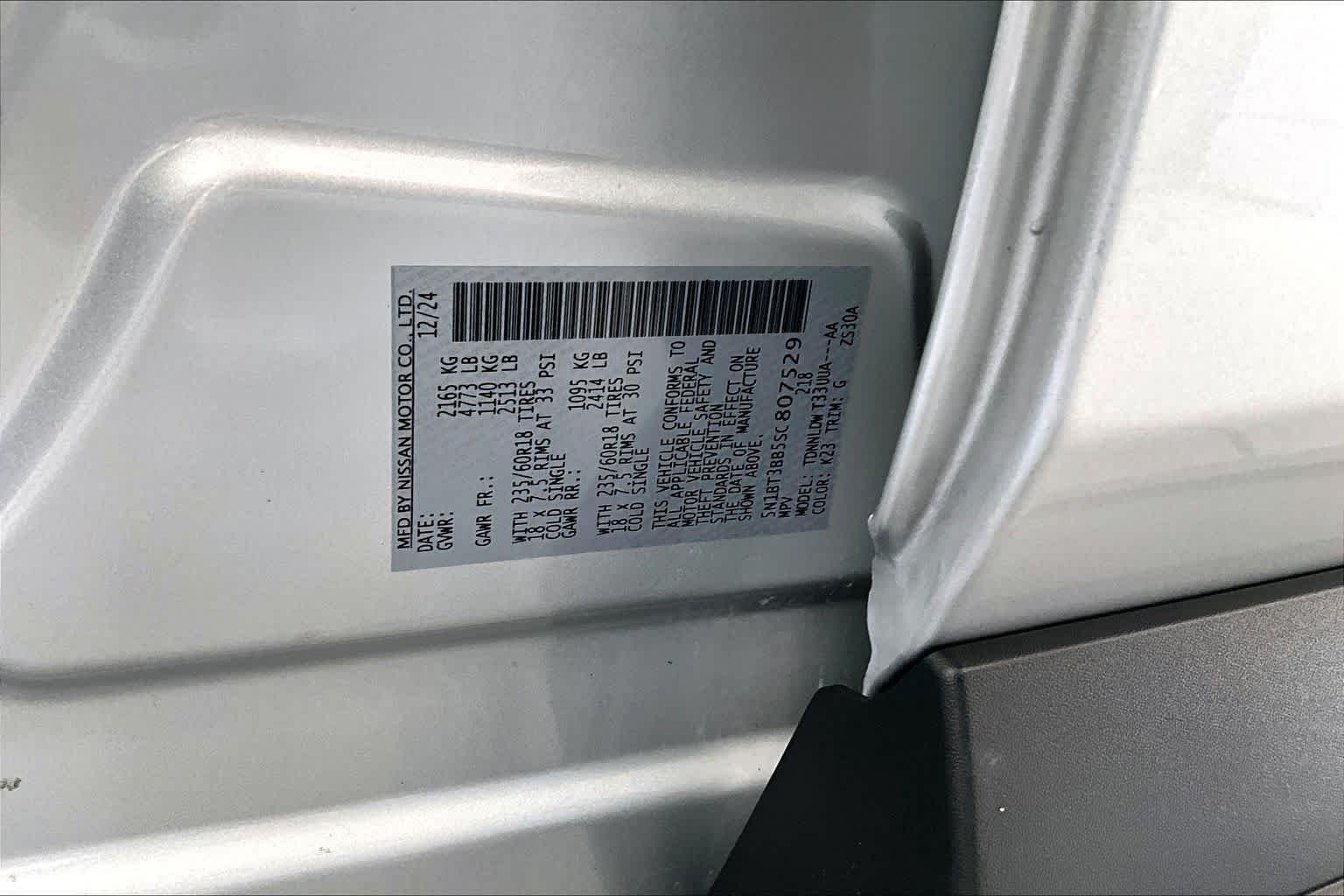Used 2025 Brilliant Silver Metallic Nissan SV image 35