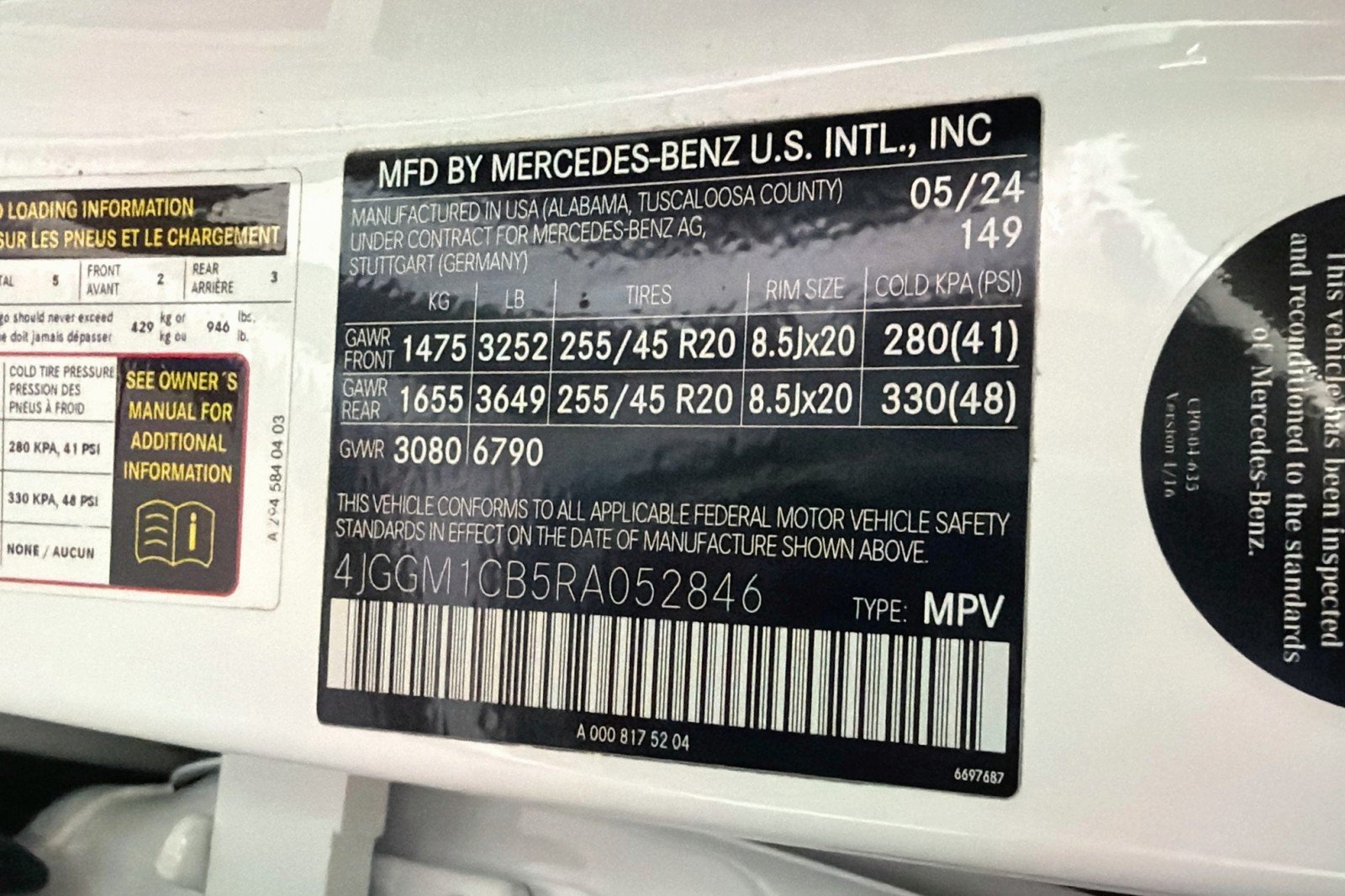 Certified Used 2024 Polar White Mercedes-Benz 350 image 27