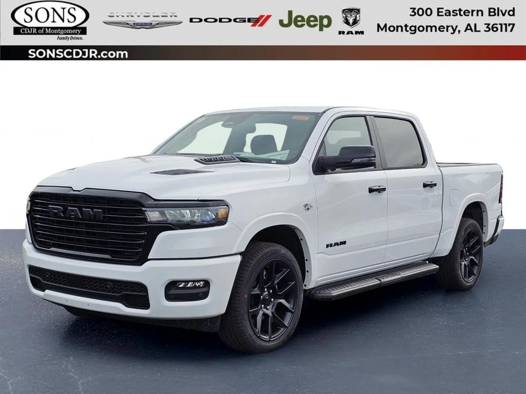 New 2026 Bright White Clear-Coat Exterior Paint RAM Laramie image 1