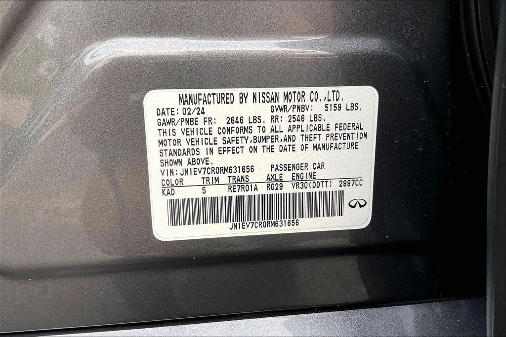 Used 2024 Graphite Shadow INFINITI SENSORY image 34