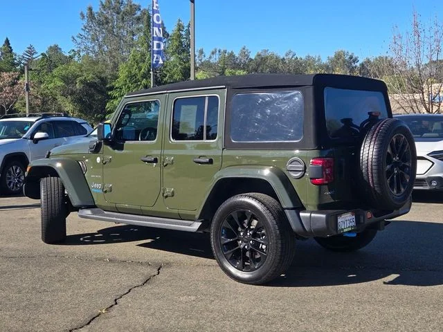 Used 2022 Sarge Green Clearcoat Jeep Unlimited Sahara 4xe image 6