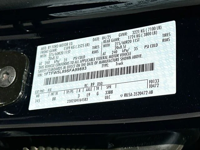 Used 2025 Blue Ford Lariat image 32