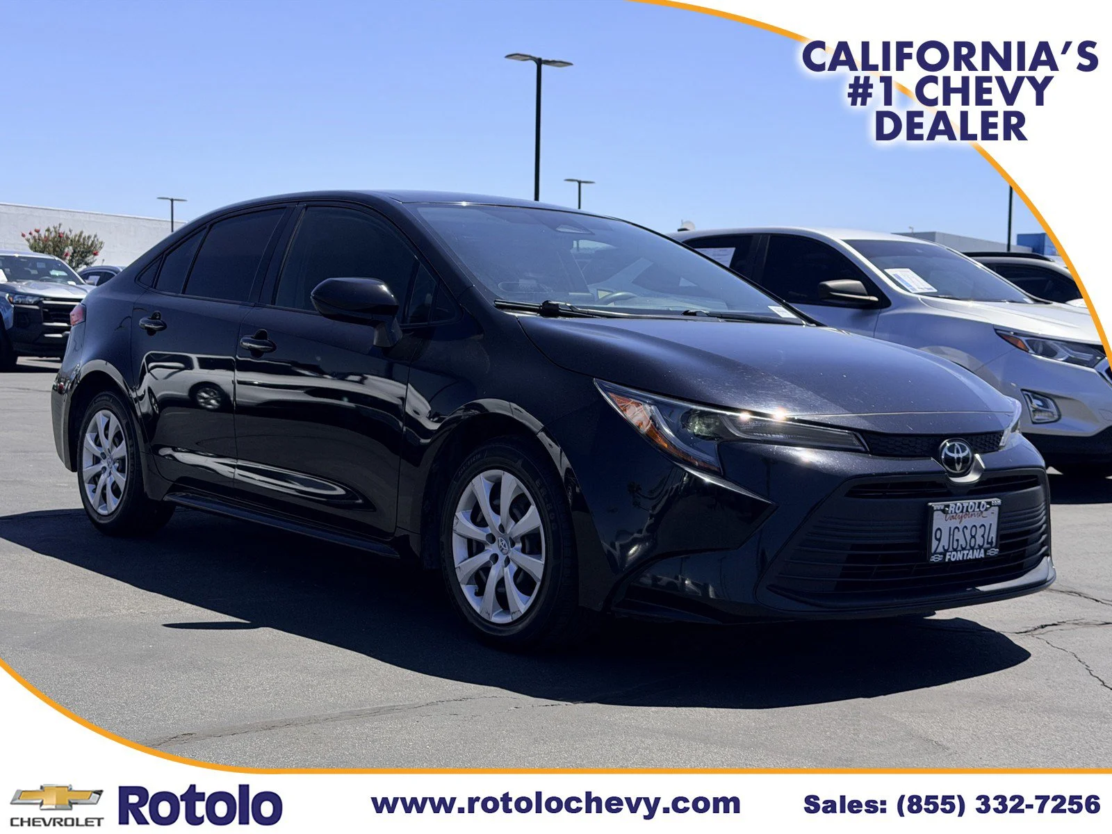 Used 2024 MIDNIGHT BLACK ME Toyota LE image 1