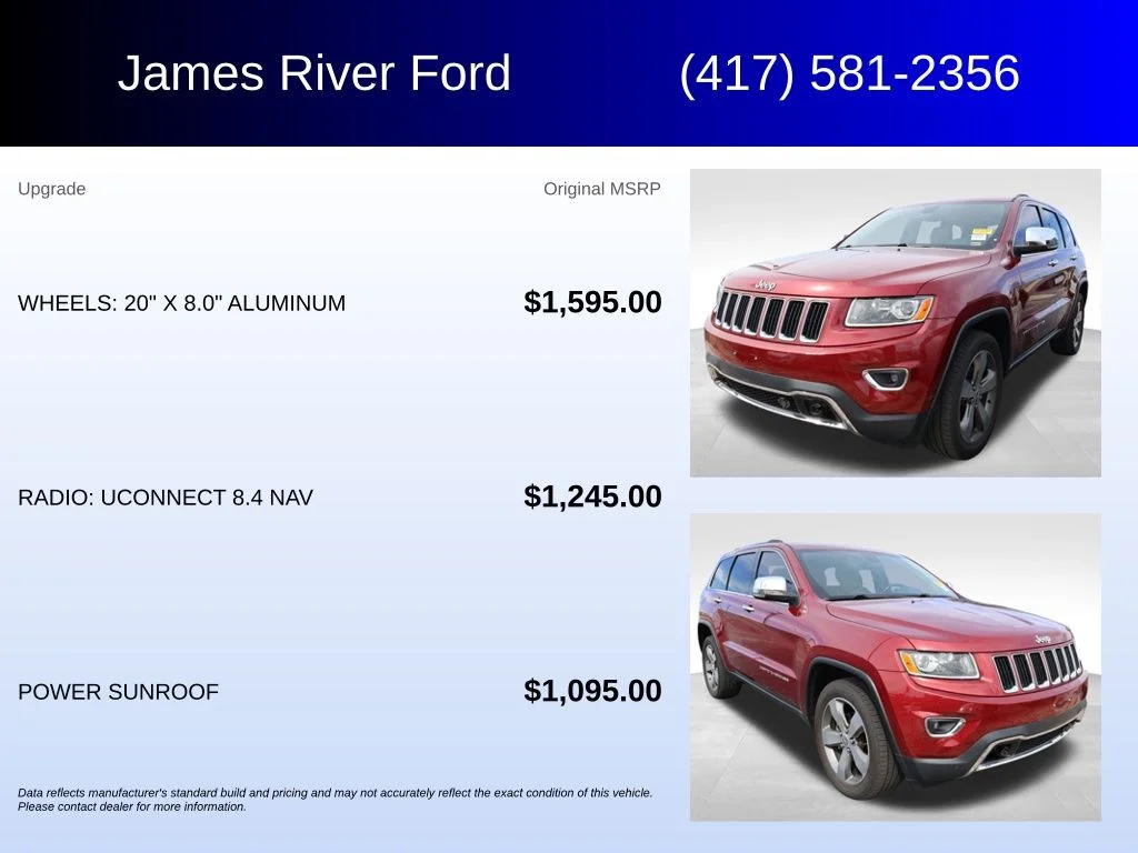 Used 2015 Deep Cherry Red Crystal Pearlcoat Jeep Limited image 5