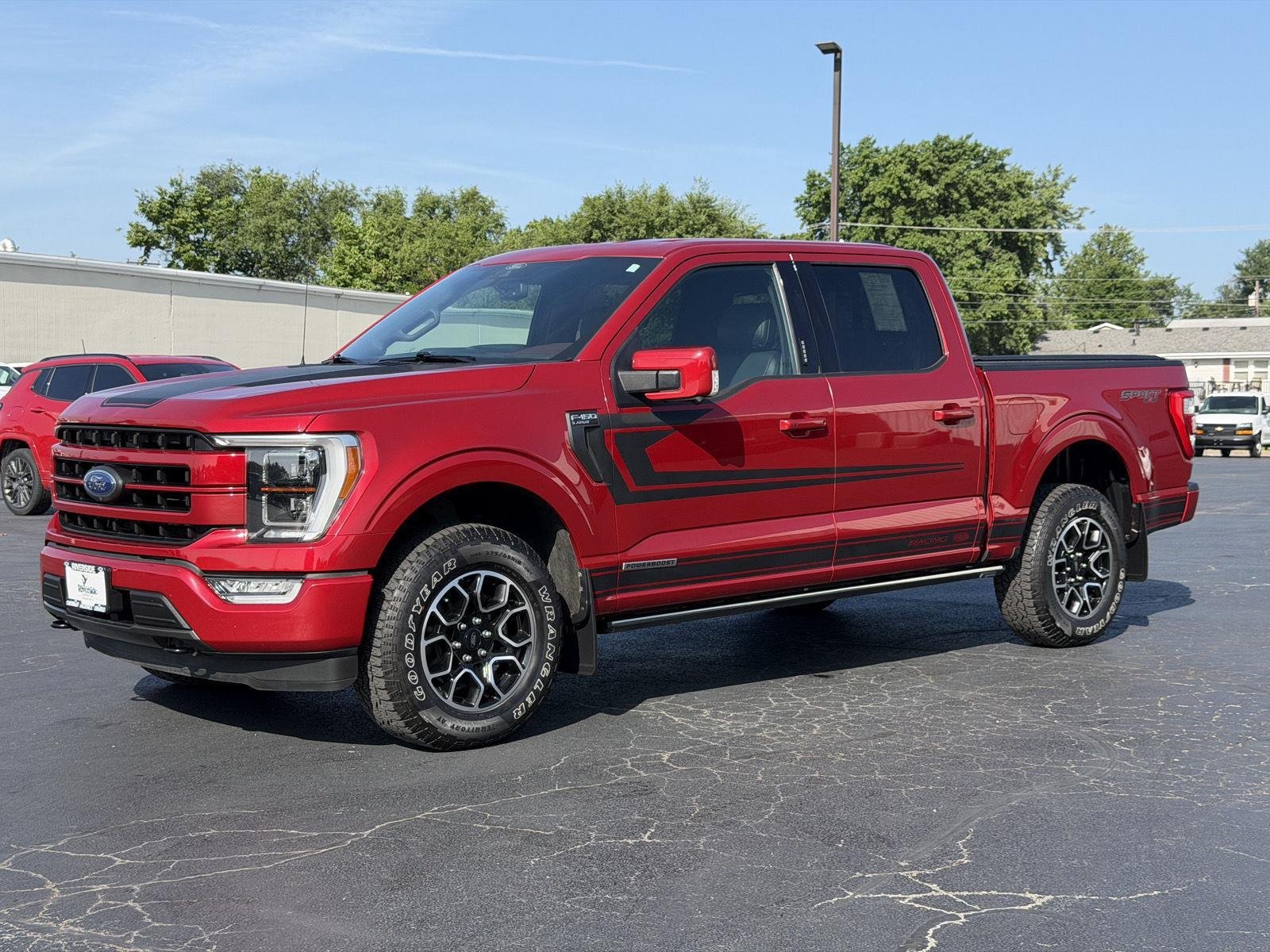Used 2021 Rapid Red Metallic Tinted Clearcoat Ford LARIAT image 4