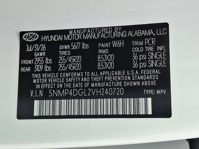 New 2027 White Hyundai Limited image 17