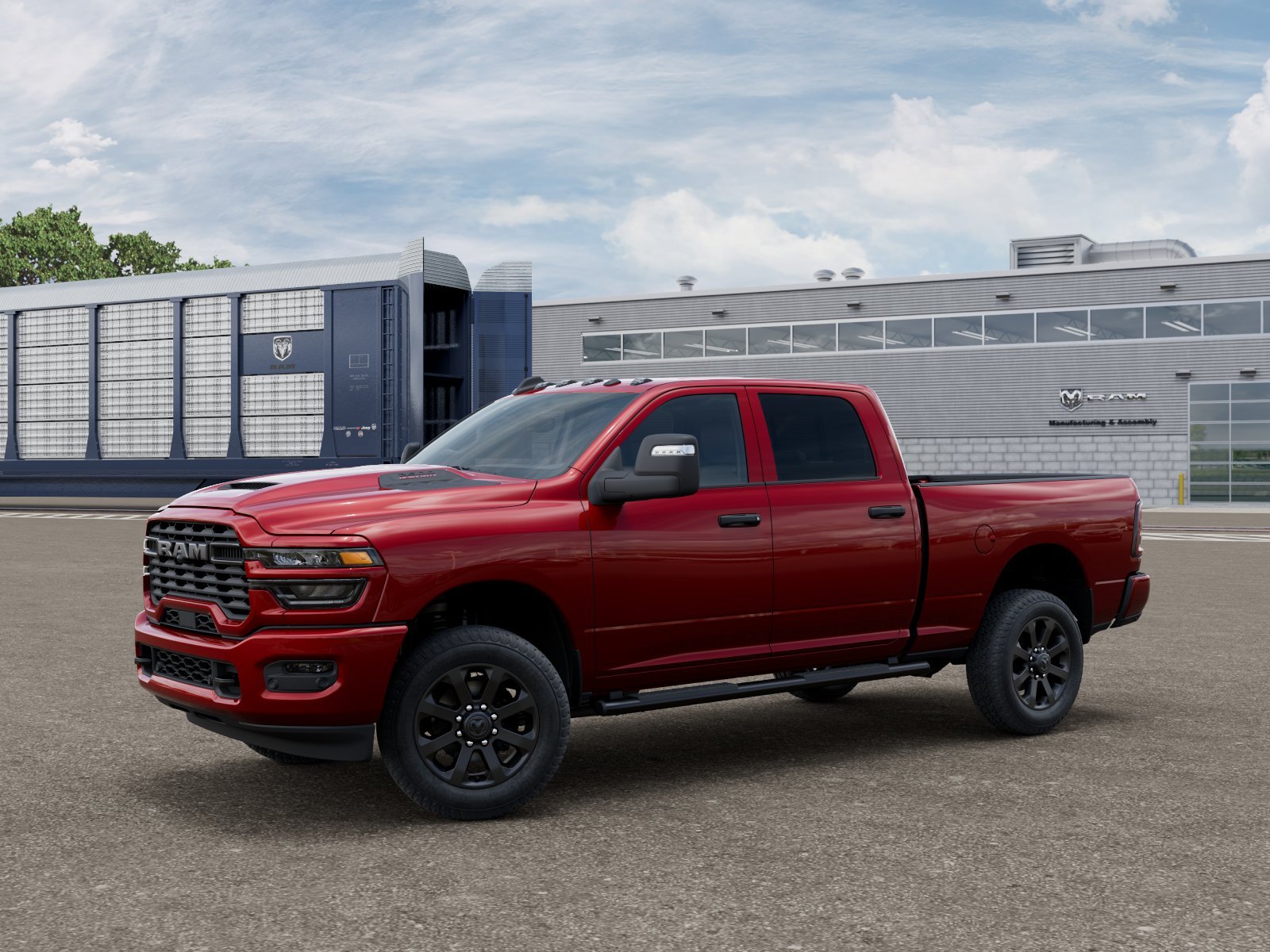 New 2026 Molten Red Pearlcoat RAM Black Express image 1