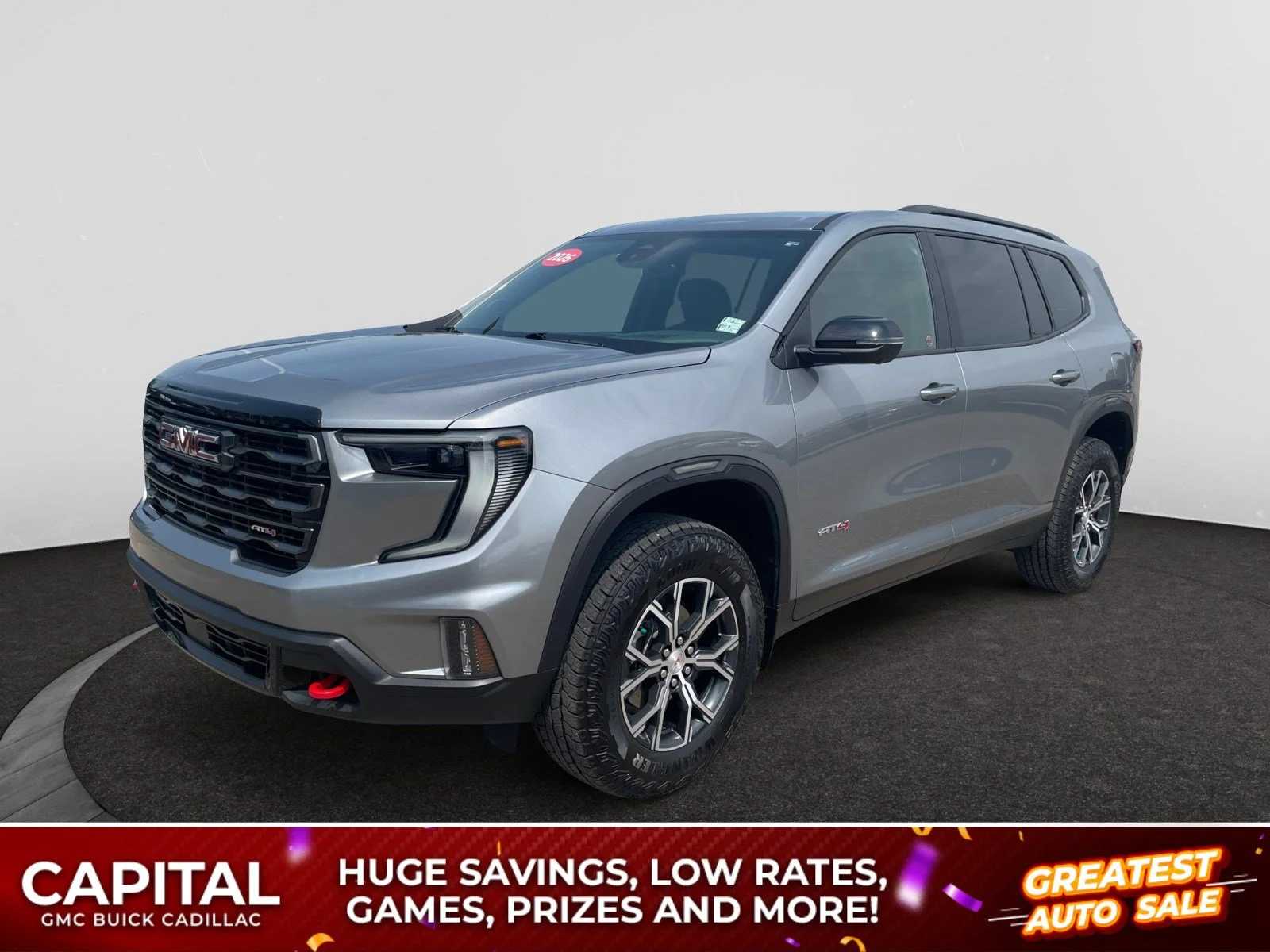 Used 2026 Silver GMC AT4 AWD Leather 7 Passenger image 1