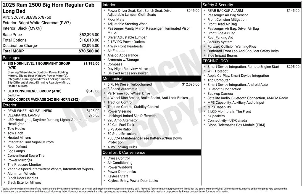Used 2025 White Ram Big Horn image 11