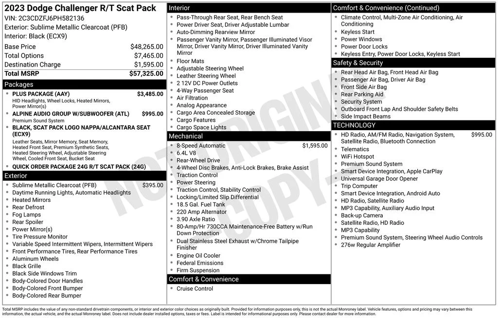 Certified Used 2023 Green Dodge R/T Scat Pack image 8