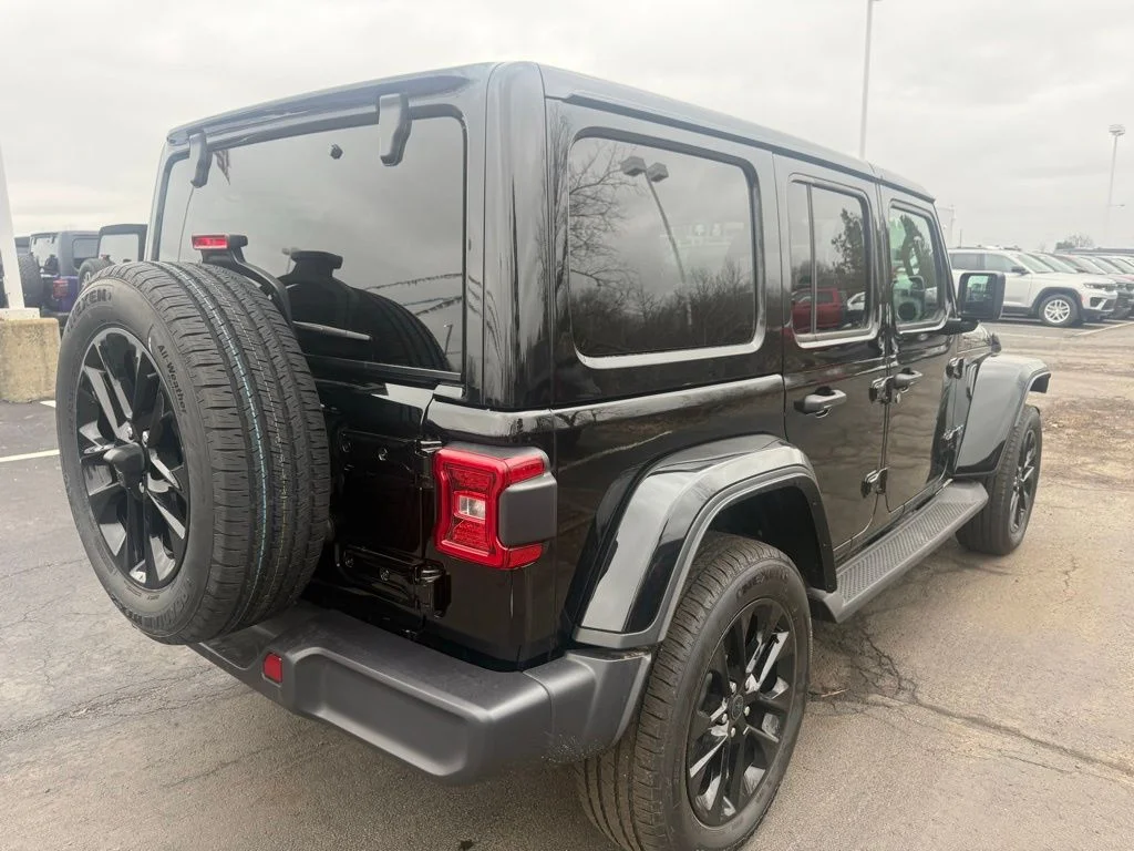 Used 2025 Black Jeep Sahara 4xe image 4