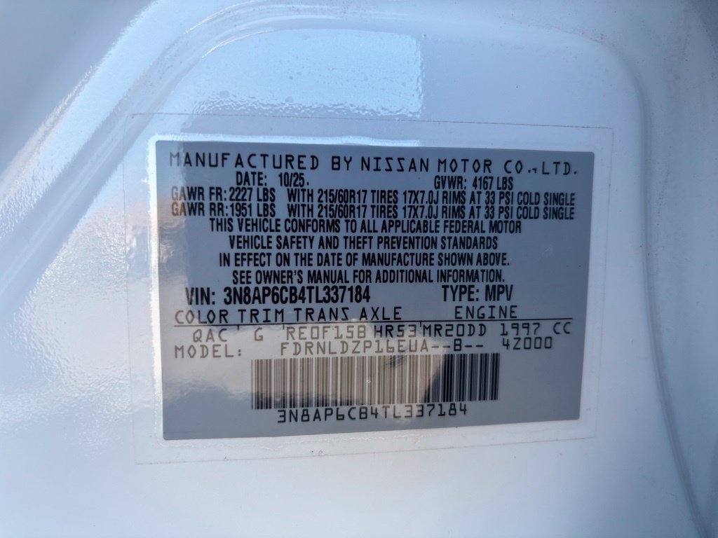Used 2026 White Nissan SV image 10