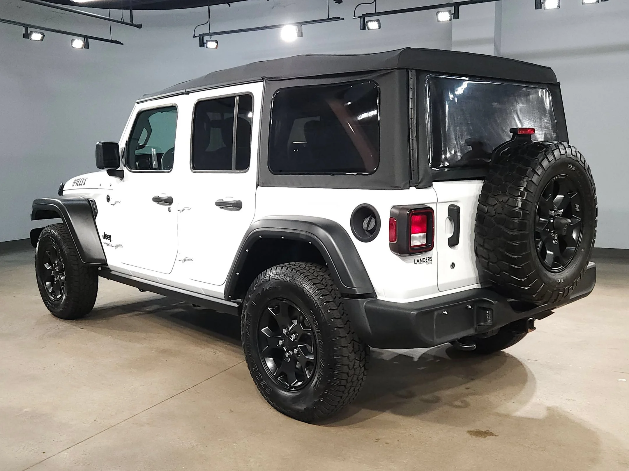 Used 2022 Bright White Clearcoat Jeep Unlimited Willys Sport image 5