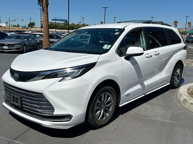 Certified Used 2021 Super White Toyota LE image 3
