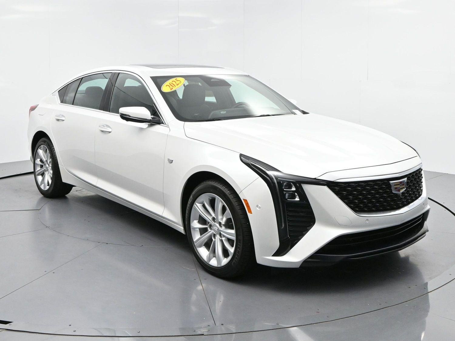 Used 2025 Crystal White Tricoat Cadillac Premium Luxury image 1
