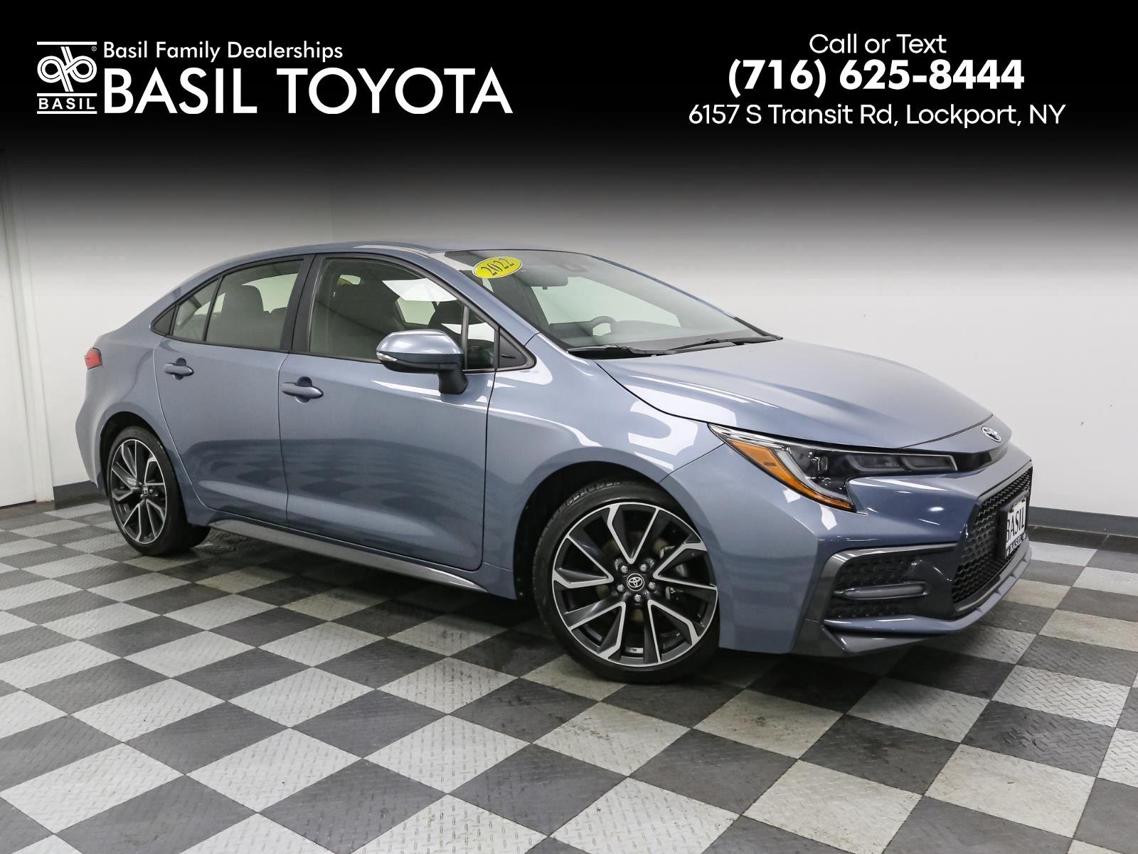 Used 2022 Celestite Gray Metallic Toyota SE image 1