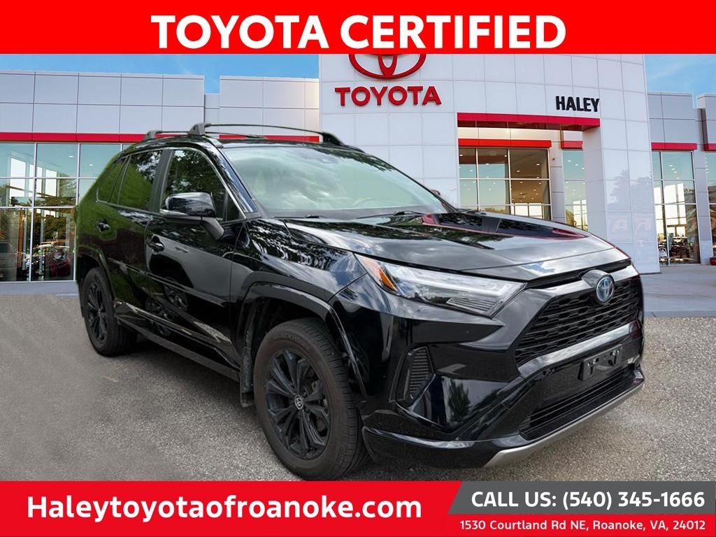 Certified Used 2022 Black Toyota SE image 1