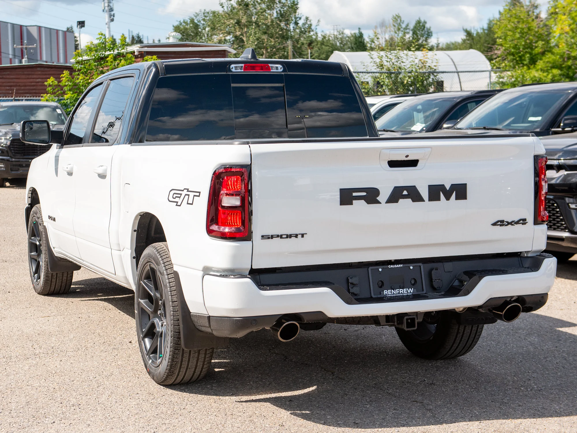 New 2026 White RAM Sport GT* Crew Cab 4x4, Level 1 Equip Group, Harman/Kardon, 3.92 Rear Axle image 3