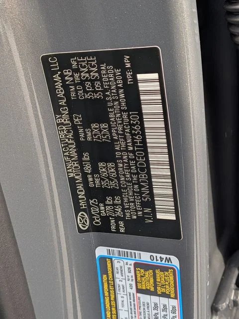 New 2026 Gray Hyundai SEL image 31