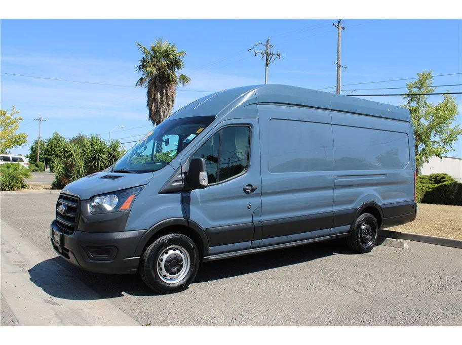 Used 2020 Gray Ford Extended Length High Roof Van 3D image 7