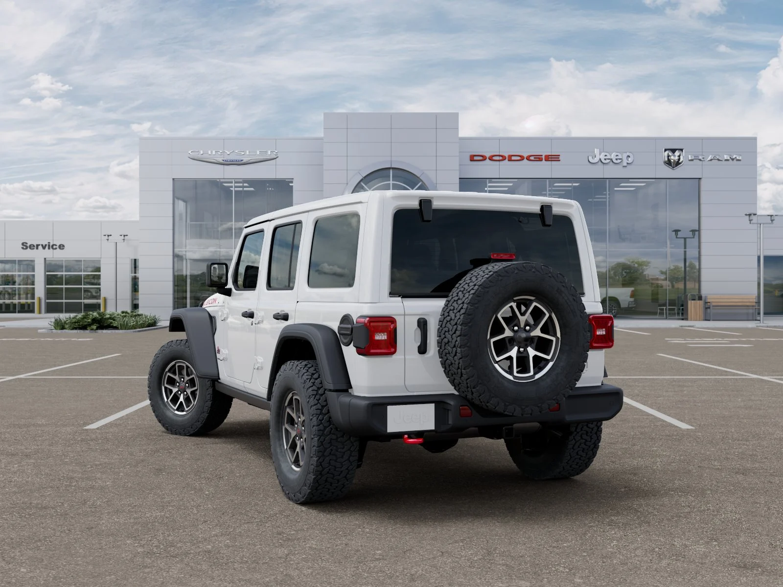 New 2026 Bright White Clear-Coat Exterior Paint Jeep Rubicon image 34