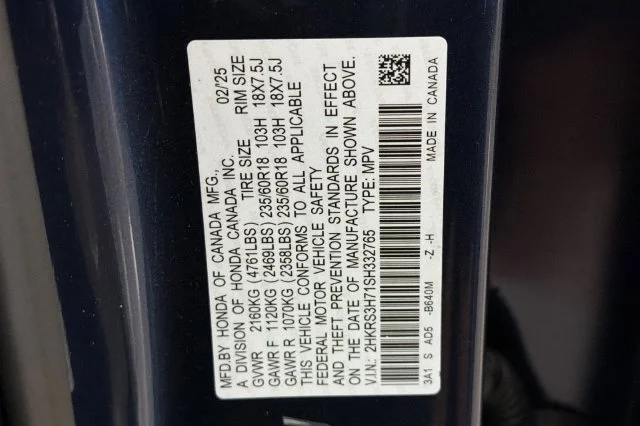 Used 2025 Canyon River Blue Metallic Honda EX-L image 39