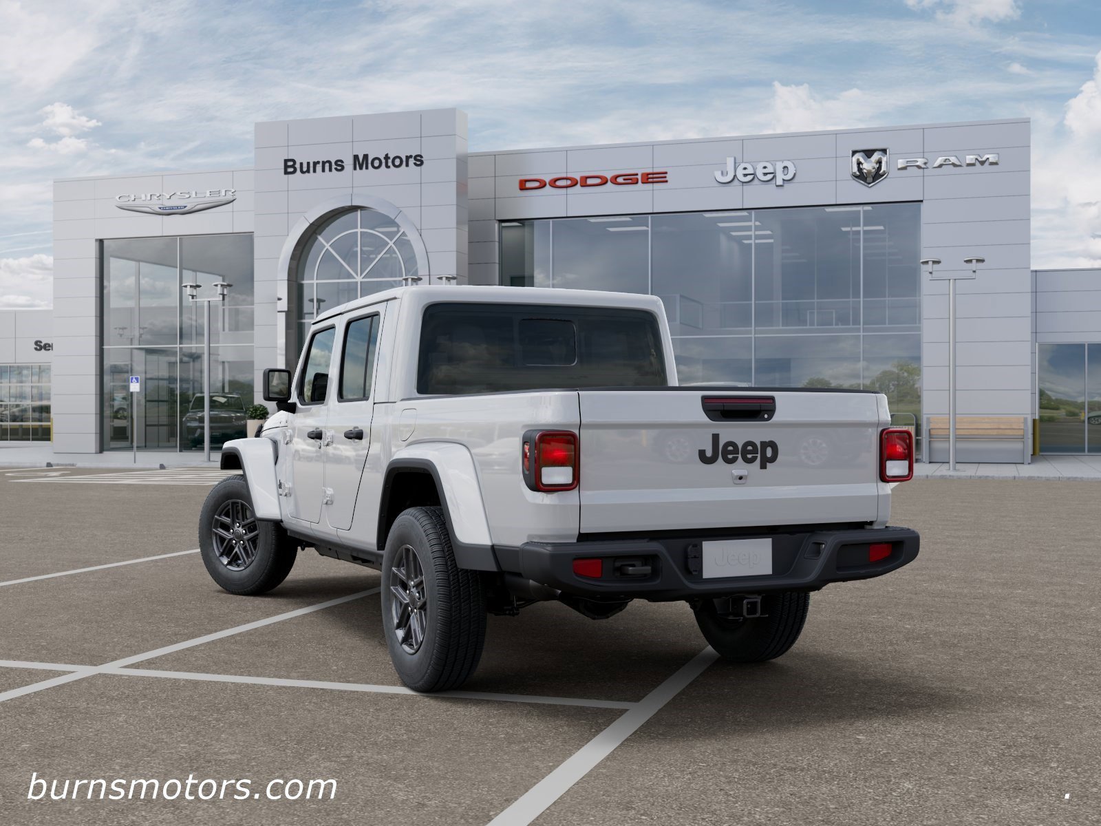 New 2026 Bright White Clear-Coat Exterior Paint Jeep Sport S Dark Sky image 3